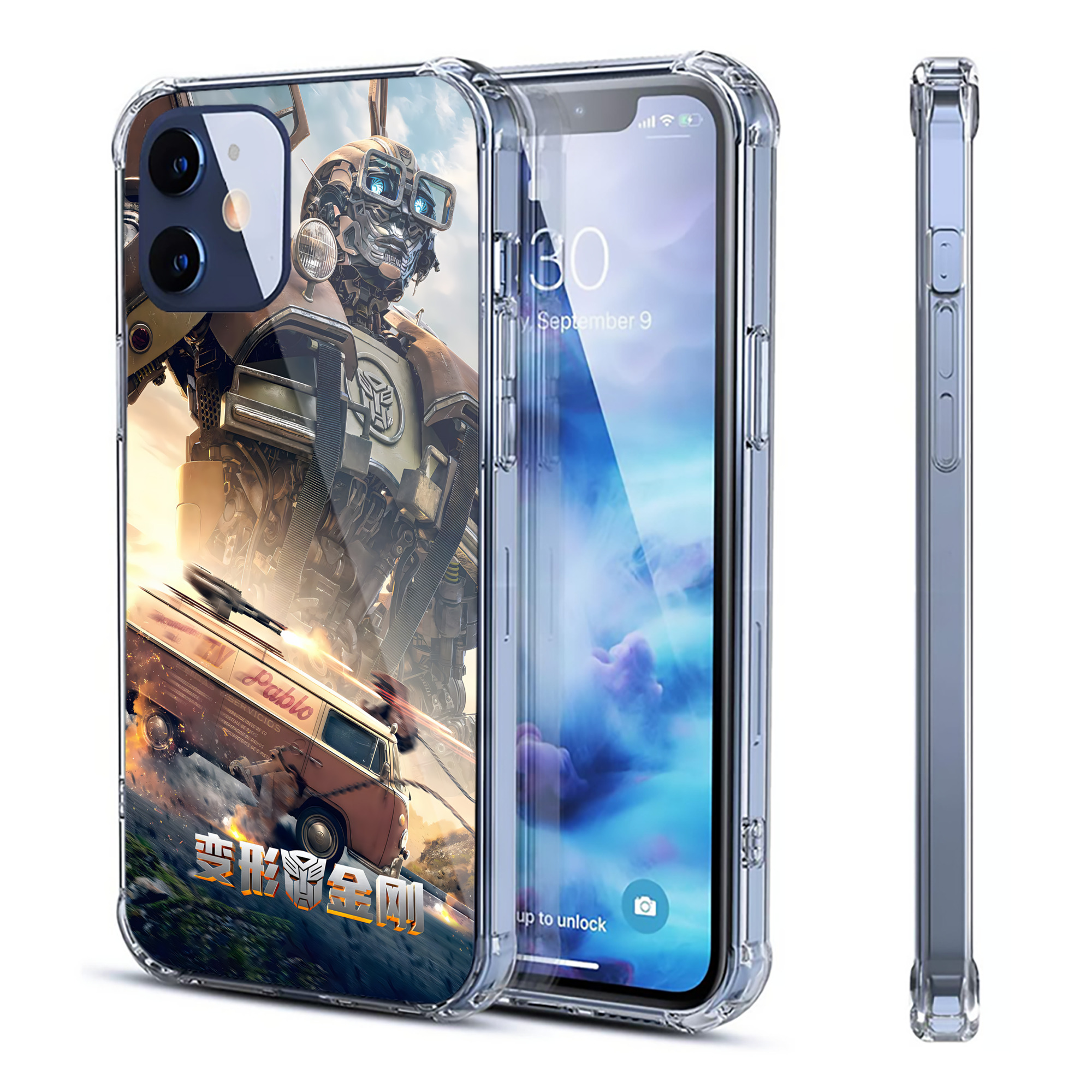 （画像用） Transformers トランスフォーマー 【iPhone 12シリーズ対応】透明スマホケース（クリアソフトケース）